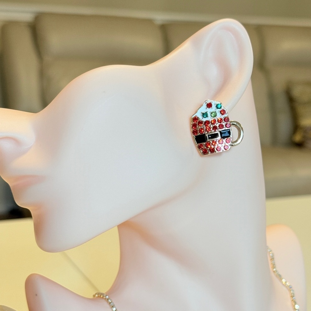 Festive Octoberfest Beer Mug Earrings - Picture 3 of 11